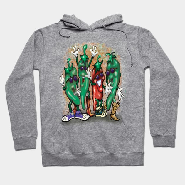 Jalapeno Peppers Hoodie by Kevin Middleton